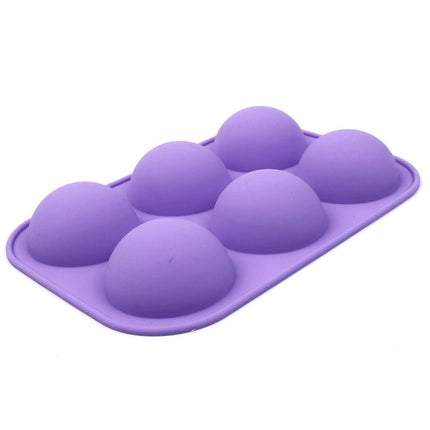 2 PCS 6 Even Small Semi - Circular Silicone Cake Mold Jelly Scented Candle Plaster Mold - DealBuddy