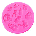 2 PCS Baby Hand Foot Shape DIY Mold Fondant Silicone Cake Chocolate Mold Baking Tool - DealBuddy
