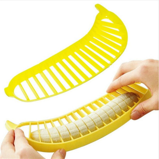 2 PCS Banana Slicer Chopper Cutter Fruit Sausage Plastic Cutter Kitchen Tools - DealBuddy