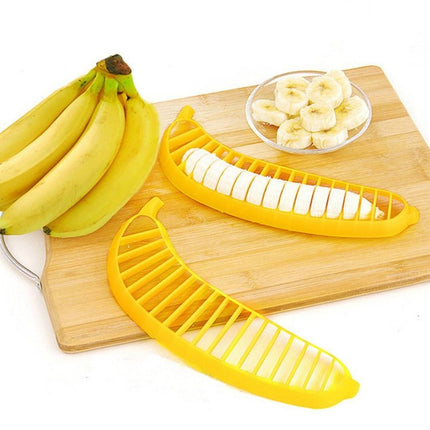 2 PCS Banana Slicer Chopper Cutter Fruit Sausage Plastic Cutter Kitchen Tools - DealBuddy