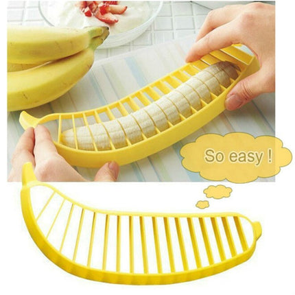 2 PCS Banana Slicer Chopper Cutter Fruit Sausage Plastic Cutter Kitchen Tools - DealBuddy