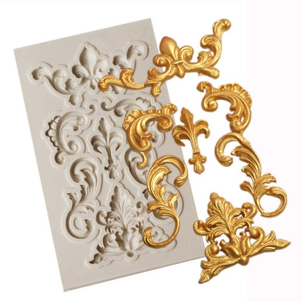2 PCS Border Silicone Mold Fondant Mold Cake Decorating Tools Chocolate Mold - DealBuddy