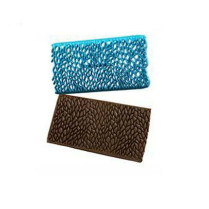 2 PCS Cake Fondant Tool Heart Shaped Diamond Texture Plaid Overpass Quyi Seal Printing Mould - DealBuddy