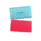 2 PCS Cake Fondant Tool Heart Shaped Diamond Texture Plaid Overpass Quyi Seal Printing Mould - DealBuddy