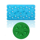 2 PCS Cake Fondant Tool Heart Shaped Diamond Texture Plaid Overpass Quyi Seal Printing Mould - DealBuddy