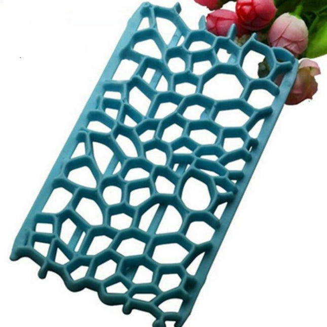 2 PCS Cake Fondant Tool Heart Shaped Diamond Texture Plaid Overpass Quyi Seal Printing Mould - DealBuddy