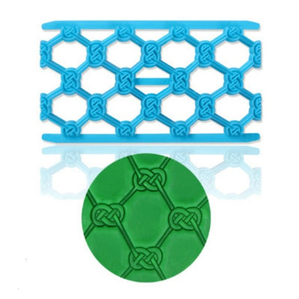 2 PCS Cake Fondant Tool Heart Shaped Diamond Texture Plaid Overpass Quyi Seal Printing Mould - DealBuddy