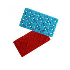 2 PCS Cake Fondant Tool Heart Shaped Diamond Texture Plaid Overpass Quyi Seal Printing Mould - DealBuddy