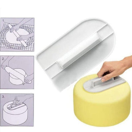 2 PCS Cake Smoother Polisher Tools Cake Decorating Tools Smoother Fondant Sugarcraft Silicone Mold DIY Kitchen Bake Tool - DealBuddy