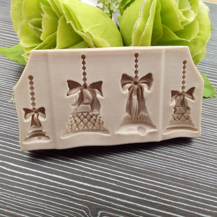2 PCS Christmas Bells Chocolate Candy Cookie Cake Decorating Tools DIY Baking Fondant Food Grade Silicone Mold - DealBuddy