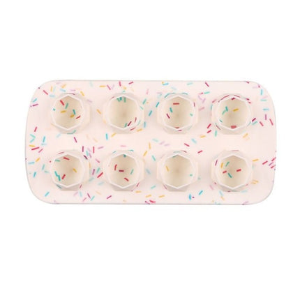 2 PCS Creative Silicone Ice Tray Mold 8 Continuous Mould Home - Made DIY Ice Tray Box, Style: - DealBuddy