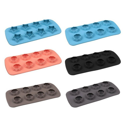2 PCS Creative Silicone Ice Tray Mold 8 Continuous Mould Home - Made DIY Ice Tray Box, Style: - DealBuddy