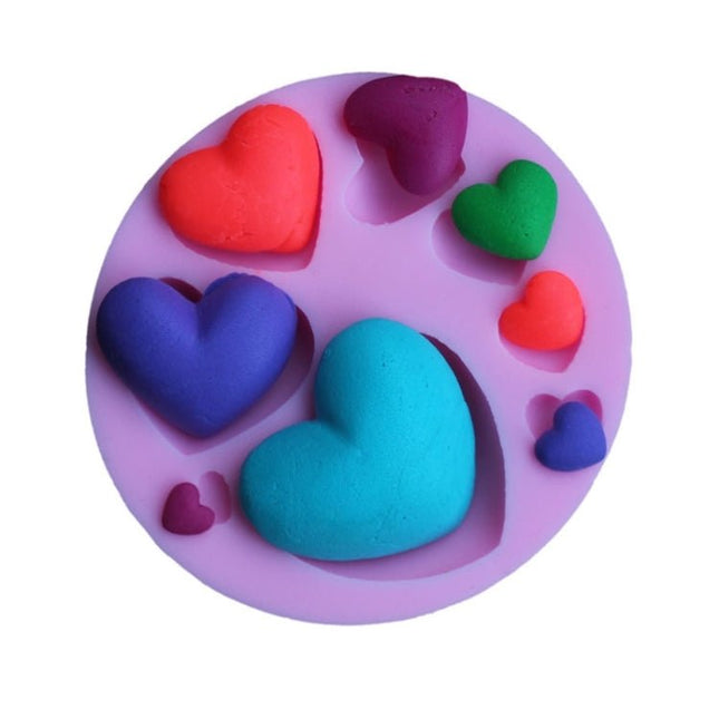 2 PCS DIY Baking Cake Mold Love Pattern Fondant Silicone Mold - DealBuddy