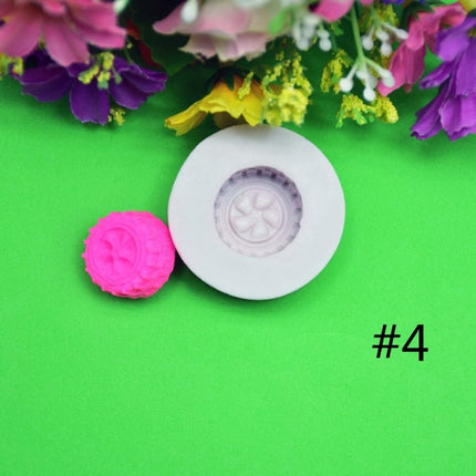 2 PCS DIY Tires Shape Sugar Craft Cake Silicone Mold Fondant Baking Decorating Tools Random Color Delivery - DealBuddy
