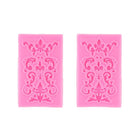 2 PCS Fondant Cake Silicone Mold Hollow Embossed Border Frame Retro Photo Frame Mould - DealBuddy
