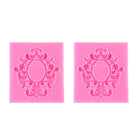 2 PCS Fondant Cake Silicone Mold Hollow Embossed Border Frame Retro Photo Frame Mould - DealBuddy