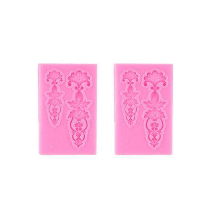 2 PCS Fondant Cake Silicone Mold Hollow Embossed Border Frame Retro Photo Frame Mould - DealBuddy