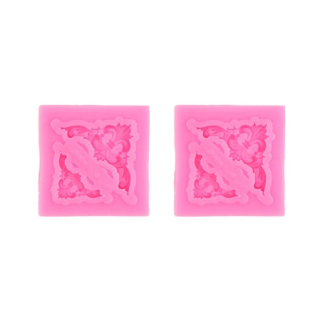 2 PCS Fondant Cake Silicone Mold Hollow Embossed Border Frame Retro Photo Frame Mould - DealBuddy