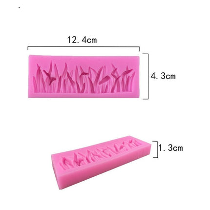 2 PCS Grass Decoration Liquid Silicone Mold Fondant Cake Mold - DealBuddy