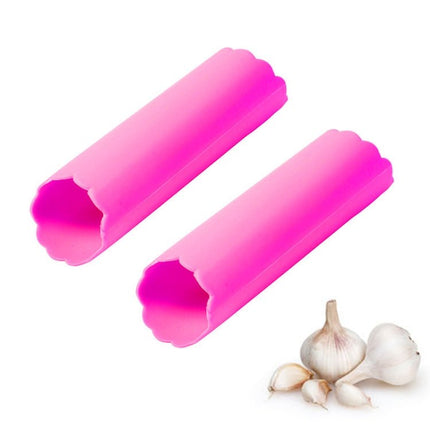 2 PCS Kitchen Peeling Garlic Press Garlic Peeler Does Not Hurt the Hand Silicone Garlic Peeler - DealBuddy