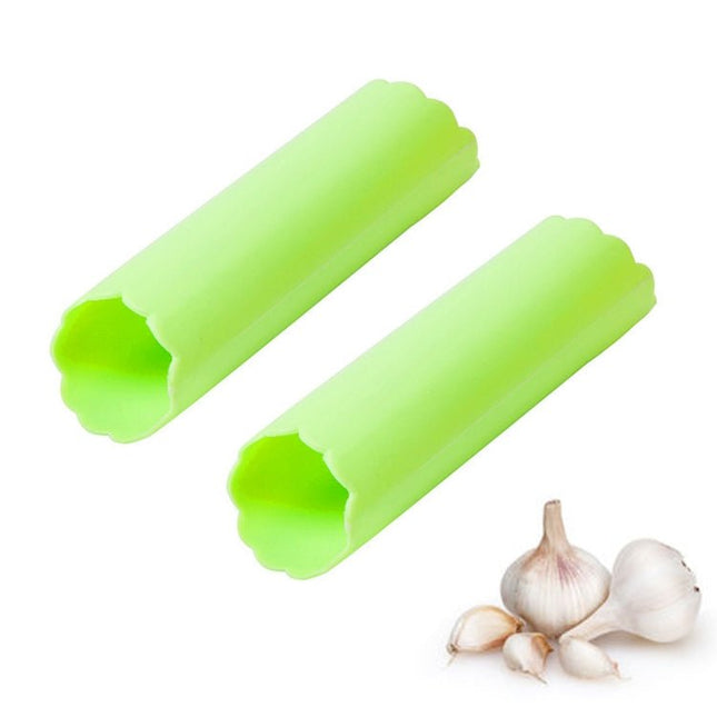 2 PCS Kitchen Peeling Garlic Press Garlic Peeler Does Not Hurt the Hand Silicone Garlic Peeler - DealBuddy