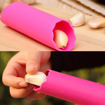 2 PCS Kitchen Peeling Garlic Press Garlic Peeler Does Not Hurt the Hand Silicone Garlic Peeler - DealBuddy