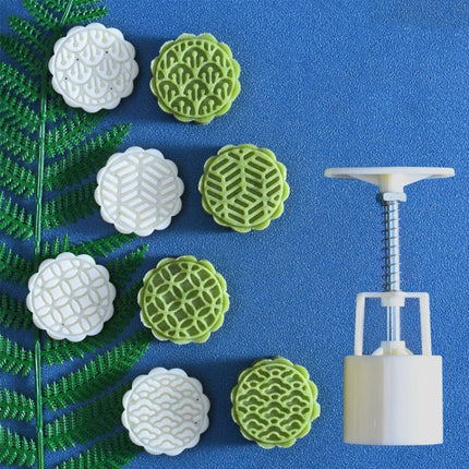 2 PCS Moon Festival Round Hand - Pressed Pastry Mold Baking Tools, Model: - DealBuddy