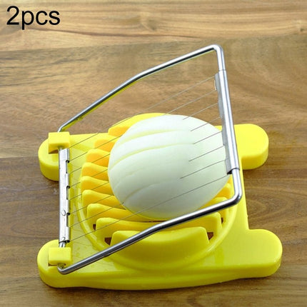 2 PCS Multifunctional Stainless Steel Egg Preserved Egg Slicer Fancy Splitter Kitchen Supplies Egg Cutting Tools - DealBuddy