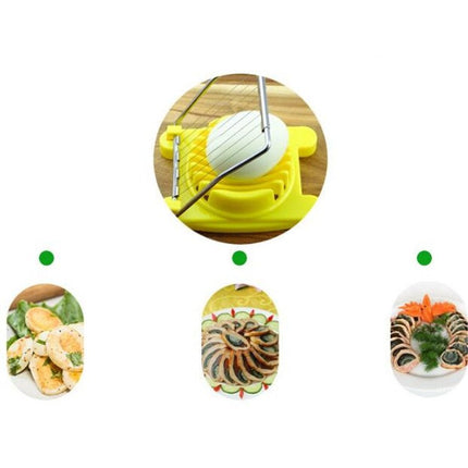 2 PCS Multifunctional Stainless Steel Egg Preserved Egg Slicer Fancy Splitter Kitchen Supplies Egg Cutting Tools - DealBuddy