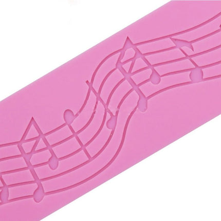 2 PCS Note Cake Decoration Silicone Mould Fondant Cake Tool Baking DIY Mould - DealBuddy