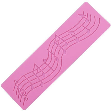 2 PCS Note Cake Decoration Silicone Mould Fondant Cake Tool Baking DIY Mould - DealBuddy