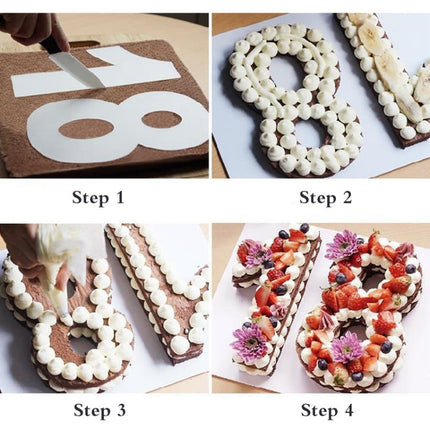 2 PCS Numbers Cake Mold Cake Decorating Tools - DealBuddy