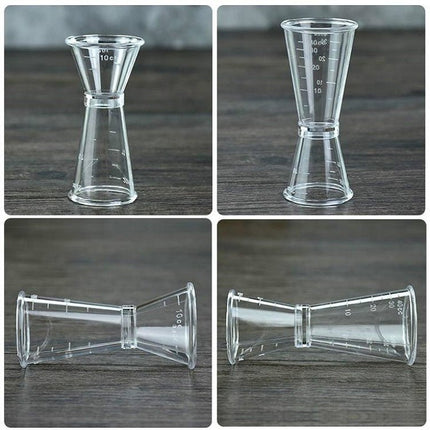2 PCS PC Small Measuring Cup Device Double - headed Graduated Milk Tea Scale Cup Oz Measuring Tool - DealBuddy