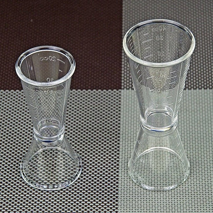 2 PCS PC Small Measuring Cup Device Double - headed Graduated Milk Tea Scale Cup Oz Measuring Tool - DealBuddy