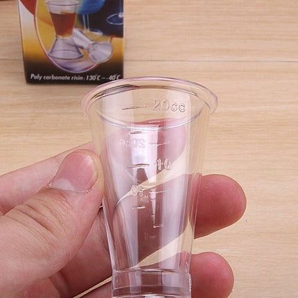 2 PCS PC Small Measuring Cup Device Double - headed Graduated Milk Tea Scale Cup Oz Measuring Tool - DealBuddy