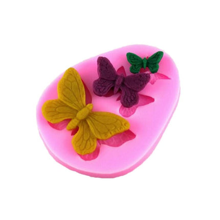 2 PCS Simulation Butterfly Fondant Silicone Mould Handmade Soap DIY Cake Decorating Chocolate Lace Baking Tools - DealBuddy