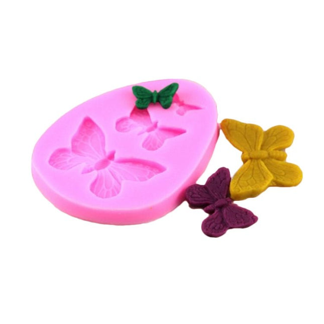2 PCS Simulation Butterfly Fondant Silicone Mould Handmade Soap DIY Cake Decorating Chocolate Lace Baking Tools - DealBuddy