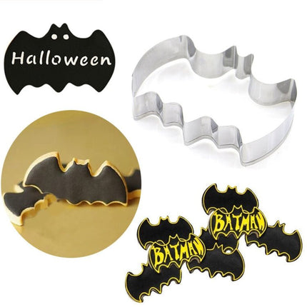2 PCS Stainless Steel Cookie Cutter Bat Modeling Mold Halloween Cutting Mold DIY Tool - DealBuddy
