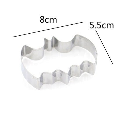 2 PCS Stainless Steel Cookie Cutter Bat Modeling Mold Halloween Cutting Mold DIY Tool - DealBuddy