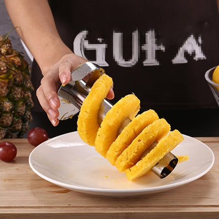 2 PCS Stainless Steel Pineapple Peeler Slicers Fruit Cutter Kitchen Tools - DealBuddy