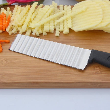 2 PCS Stainless Steel Wave Knife Professional Potato Cutting Machine - DealBuddy