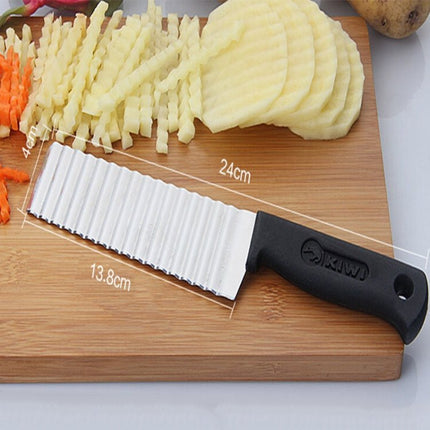 2 PCS Stainless Steel Wave Knife Professional Potato Cutting Machine - DealBuddy