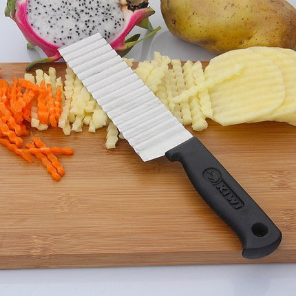 2 PCS Stainless Steel Wave Knife Professional Potato Cutting Machine - DealBuddy