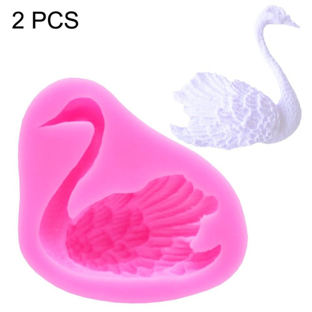 2 PCS Swan Baking Silicone Mould Cake Decorating Mould - DealBuddy