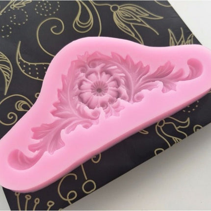 2 PCS Vintage Embossed Fondant Silicone Mold Court Lace Flower Vine DOY Baking Cake Tool - DealBuddy