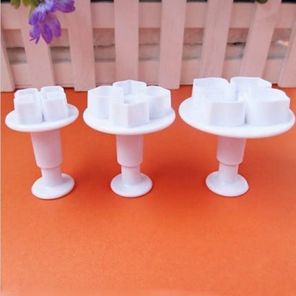 2 Set Silicone Hydrangea Fondant Cake Decorating Flower Blossom Mold - DealBuddy