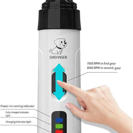 2 Speed Cordless Professional Dog Nail Grinder Rechargeable - DealBuddy