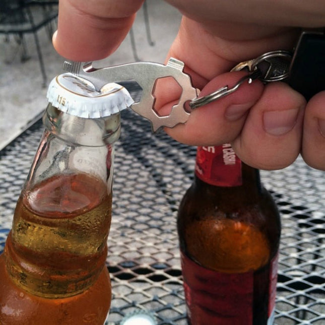 20 in 1 Multi - function EDC Tool Key Ring Bottle Opener Screwdriver Multi - purpose Outdoor Mini Tool - DealBuddy