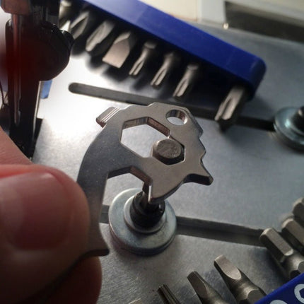 20 in 1 Multi - function EDC Tool Key Ring Bottle Opener Screwdriver Multi - purpose Outdoor Mini Tool - DealBuddy