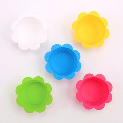 20 PCS DIY Baking Mold Macaron Lace Shape Silicone Cake Cup Pudding Egg Tart Muffin Cup Mold,Random Color Delivery - DealBuddy